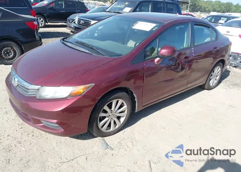 2012 Honda Civic Ex z USA, uszkodzony, nr VIN 2HGFB2F86CH544646